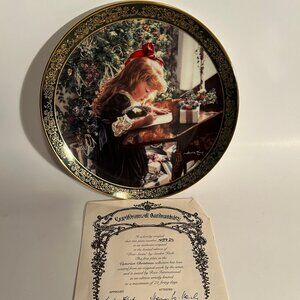 Sandra Kuck Plate "Dear Santa" Authentic No.459DS Collectable
